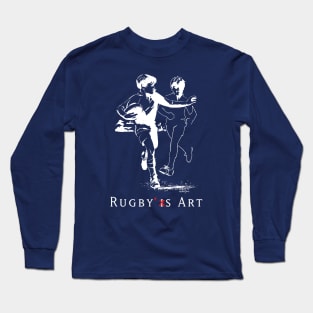 Rugby Junior Hand-Off C by PPereyra Long Sleeve T-Shirt